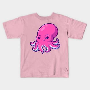 Cute Octopus Cartoon Kids T-Shirt